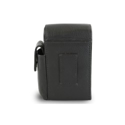 Černé kožené dlouhé pouzdro na cigarety Luis