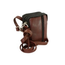 Hnědá kožená dokladová etue Eliana