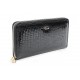 Černá kožená luxusní dámská peněženka Noelle