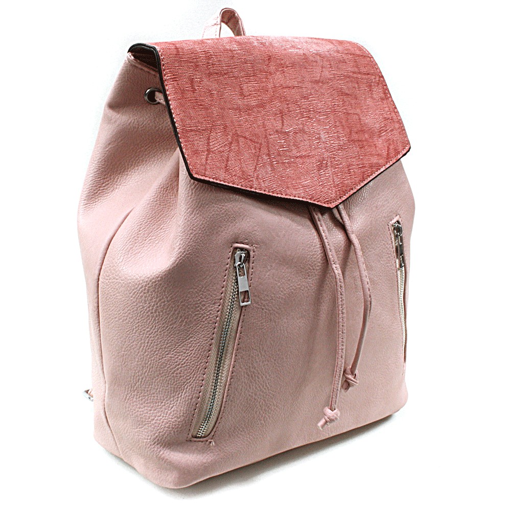 Růžový elegantní batoh Renee