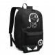 Černý zářící nepromokavý batoh s pouzdrem a USB portem Marten