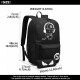 Černý zářící nepromokavý batoh s pouzdrem a USB portem Marten