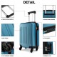 Modrý cestovní kvalitní set kufrů 3v1 Bartie