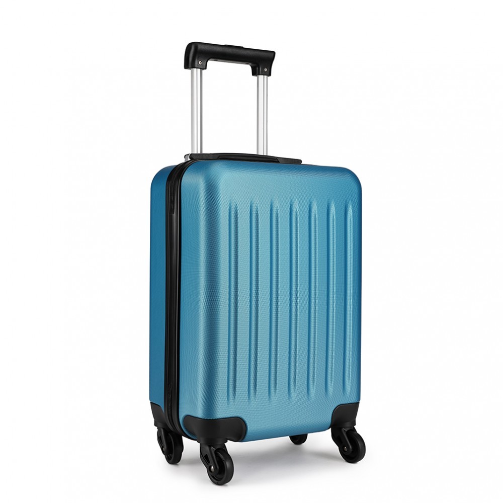 Modrý cestovní kvalitní prostorný velký kufr Bartie
