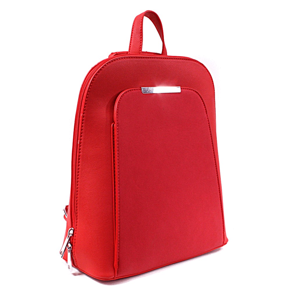 Červený praktický dámský batoh/kabelka Proten
