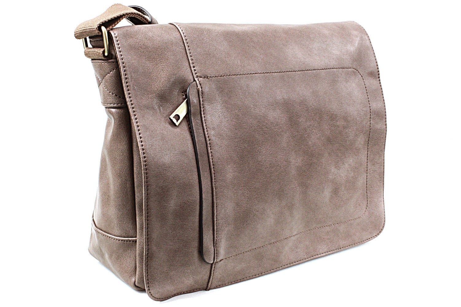 Hnědošedá pánská crossbody taška přes rameno Allen