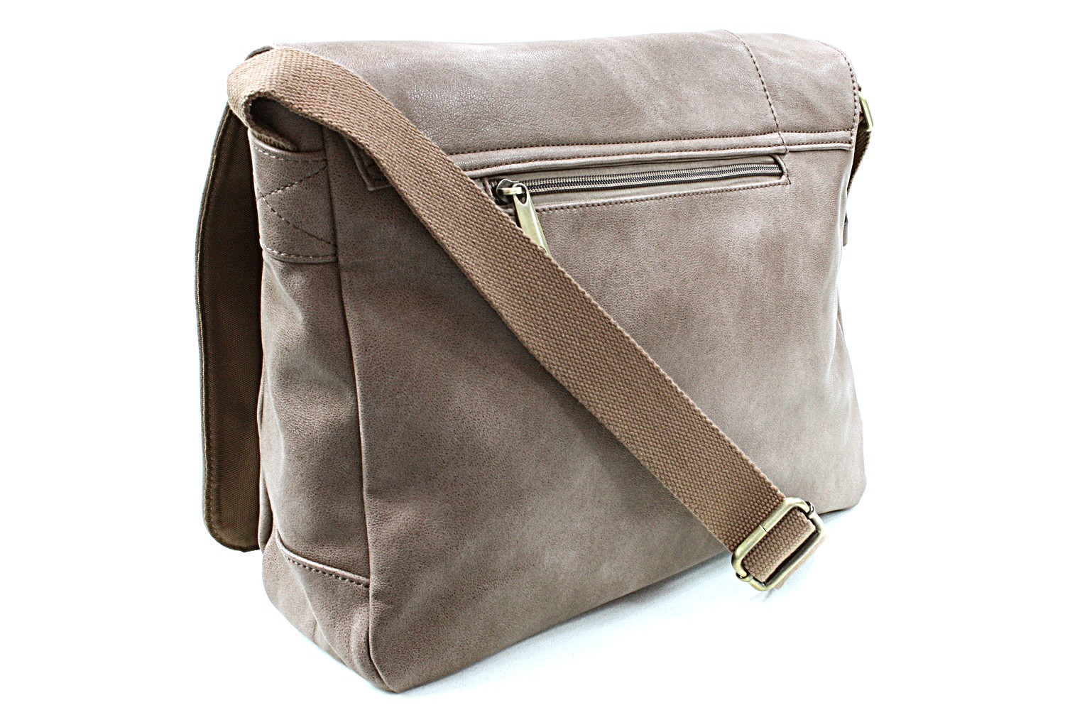 Hnědošedá pánská crossbody taška přes rameno Allen