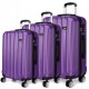 Fialový cestovní kvalitní prostorný set kufrů 3v1 Corbin