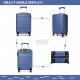 Modrý cestovní kvalitní malý kufr Reiner