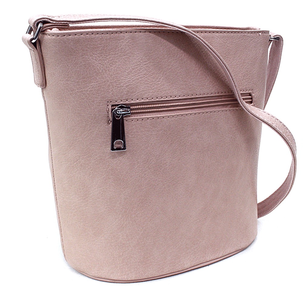 Světle růžová menší crossbody dámská kabelka Fernne