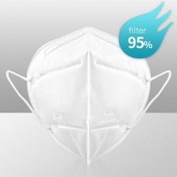 Bílý čtyřvrstvý respirátor FFP2 - 10 kusů