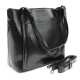 Černá dámská luxusní kabelka do ruky i přes rameno Richerre
