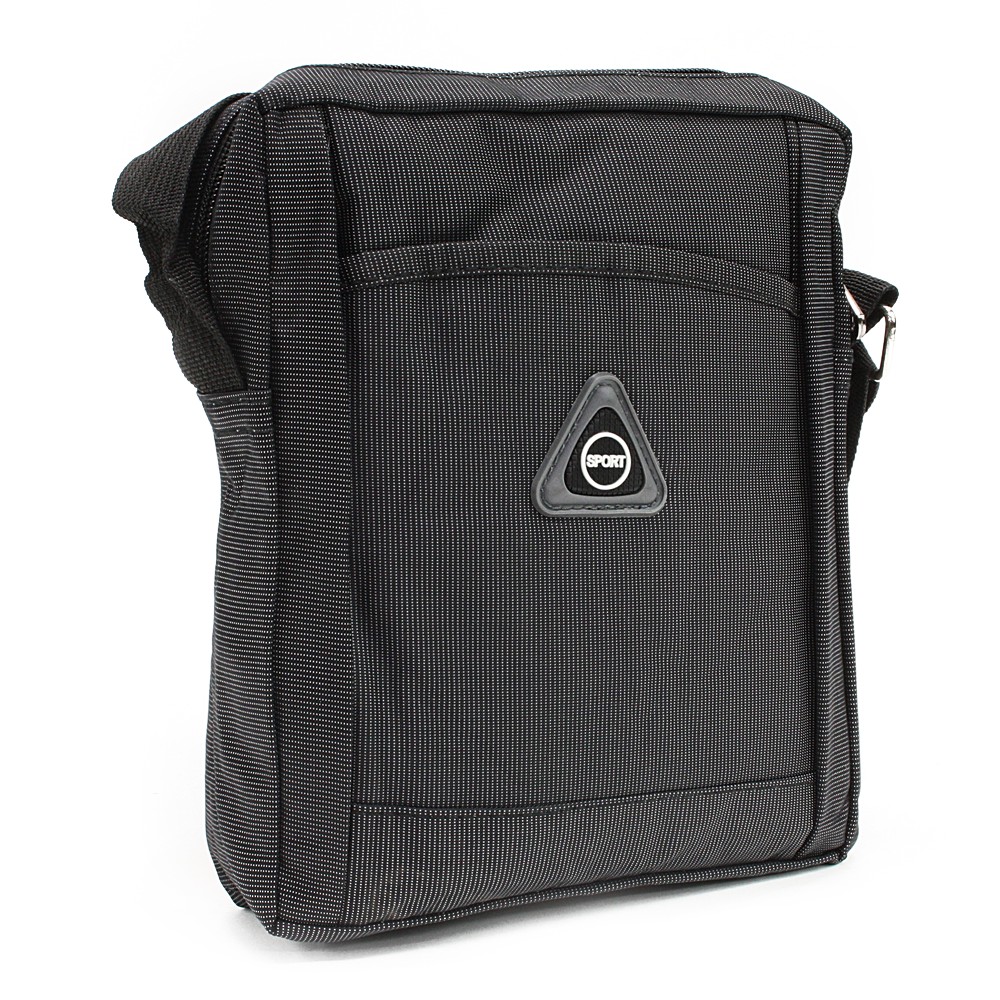 Černá menší pánská crossbody taška Gershon