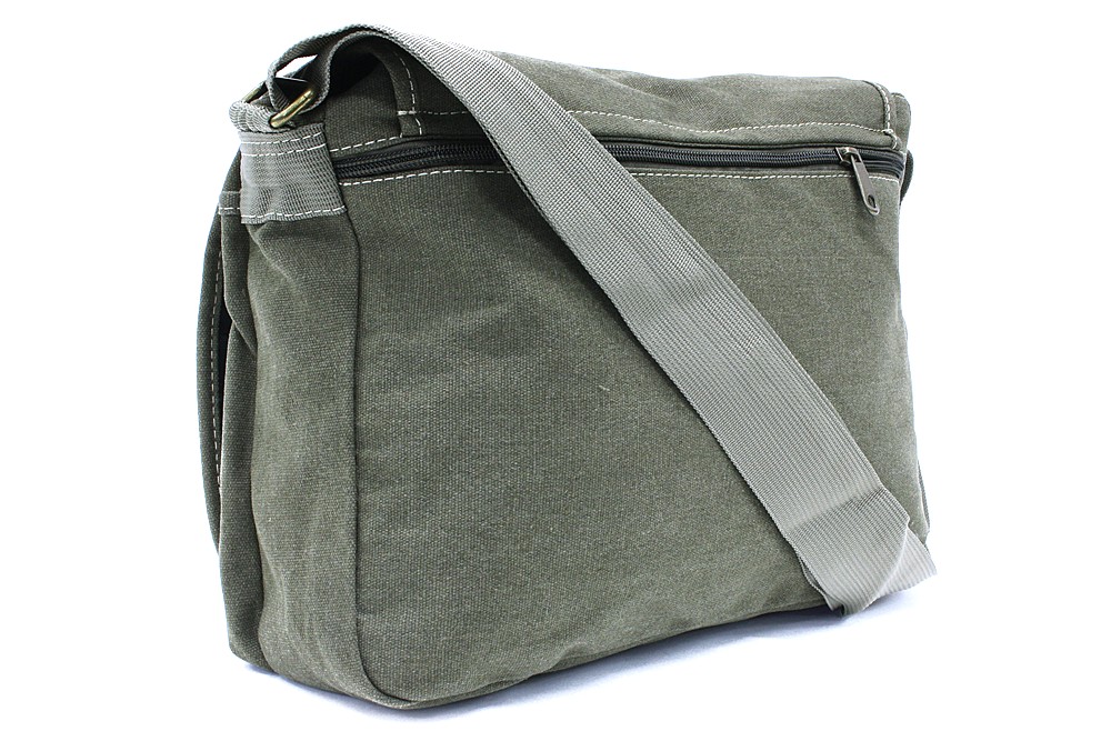 Tmavě zelená pánská látková crossbody taška Colbert