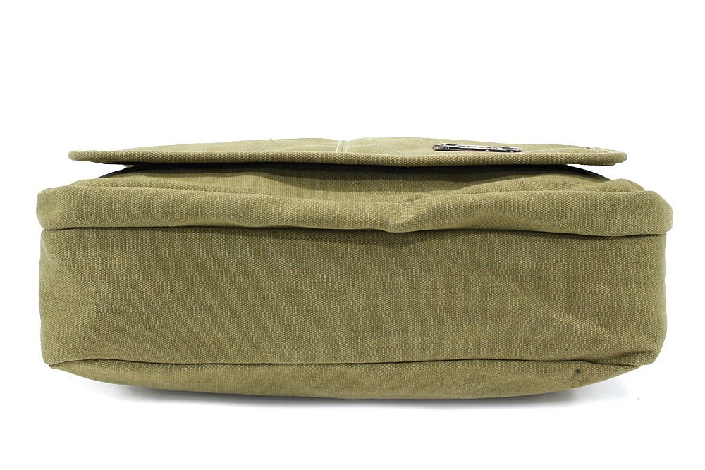 Khaki pánská látková crossbody taška Colbert