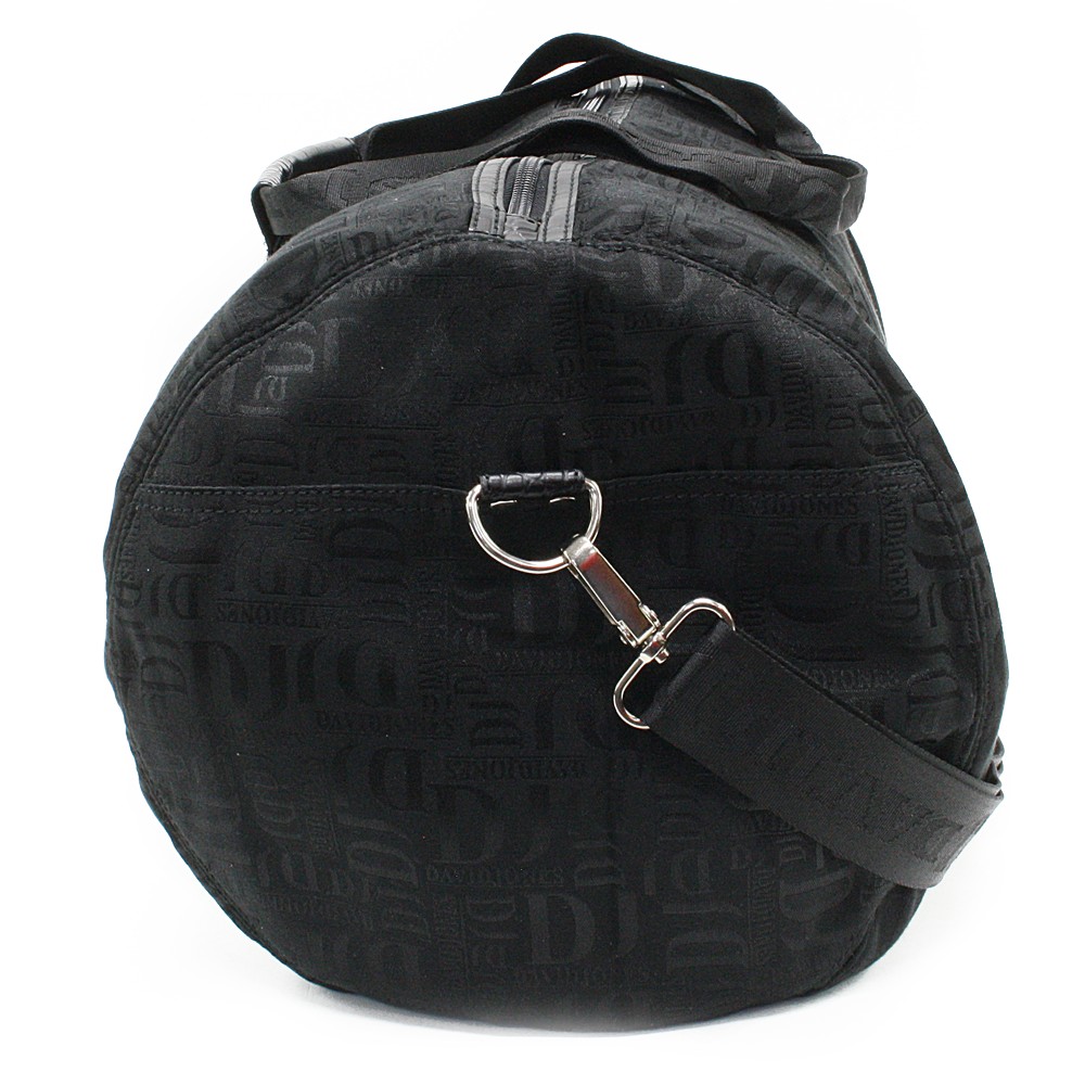 Černá velká cestovní látková taška se vzorem Nelda