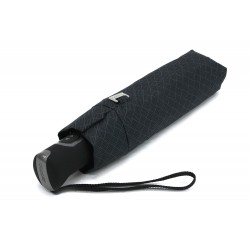 Šedý plně automatický skládací pánský deštník s čárkou Thiago