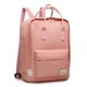 Růžový elegantní nepromokavý batoh na notebook Herve