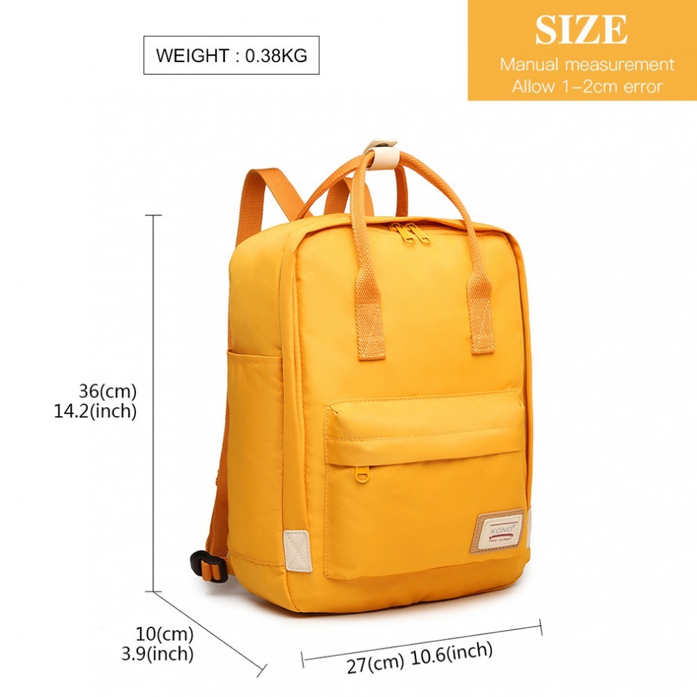 Žlutý elegantní nepromokavý batoh na notebook Herve