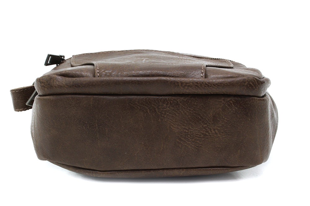 Hnědošedá pánská praktická crossbody taška Tyrell