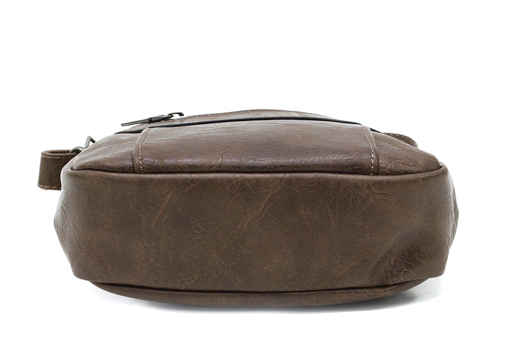 Hnědošedá pánská praktická crossbody taška Callen