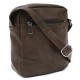 Kávově hnědá pánská praktická crossbody taška Callen