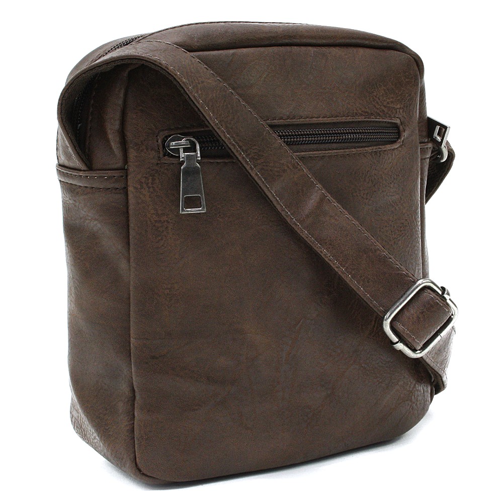 Kávově hnědá pánská praktická crossbody taška Callen