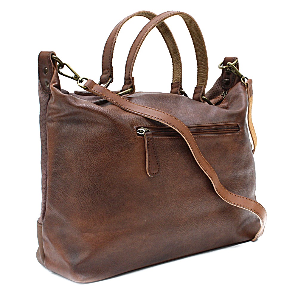 Hnědá luxusní dámská kabelka Calantha