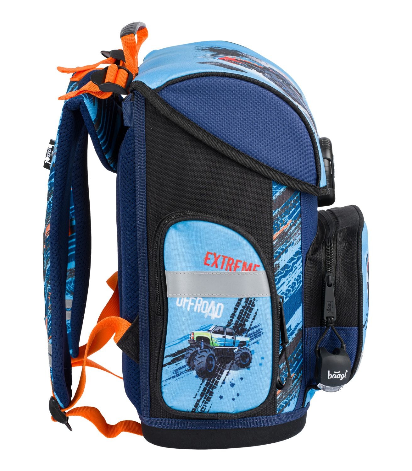 Klopnová voděodolná školní aktovka pro kluky s motivem auta Dante