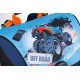 Klopnová voděodolná školní aktovka pro kluky s motivem auta Dante