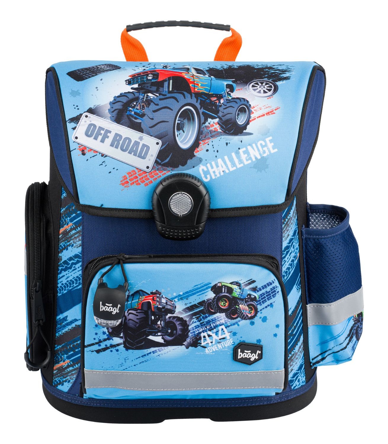 Klopnová voděodolná školní aktovka pro kluky s motivem auta Dante