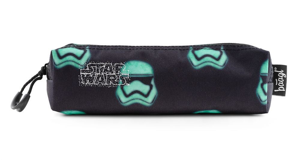 Černozelená školní etue/penál pro kluky s motivem Star wars