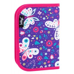 Zipový školní penál pro holky s motivem motýlů Maleah