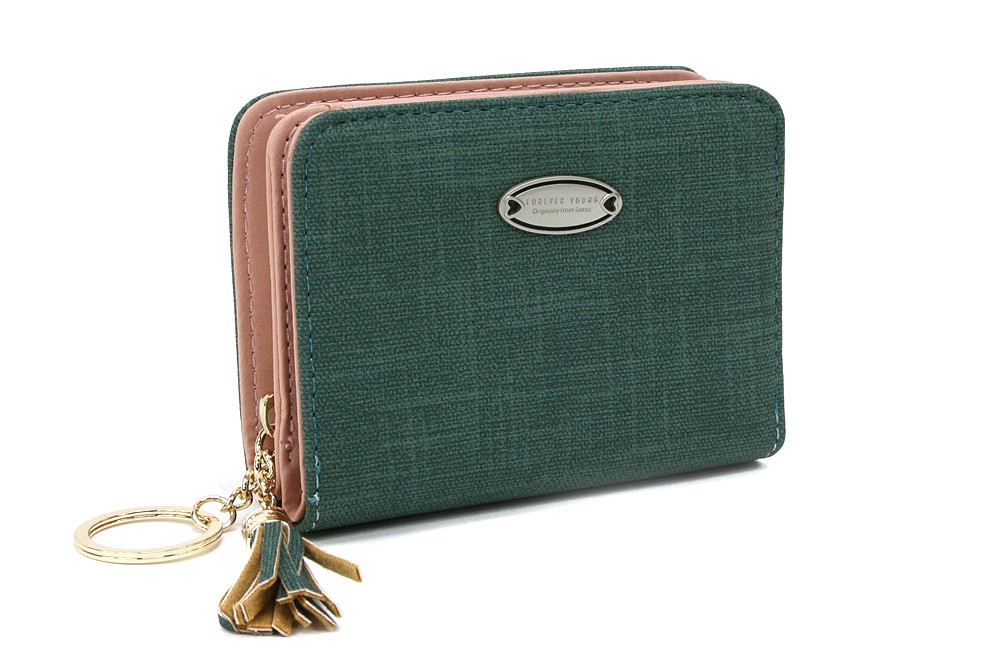 Zelená krátká dámská peněženka Adelina