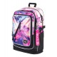 Růžovofialový voděodolný zipový školní batoh pro holky Marcie