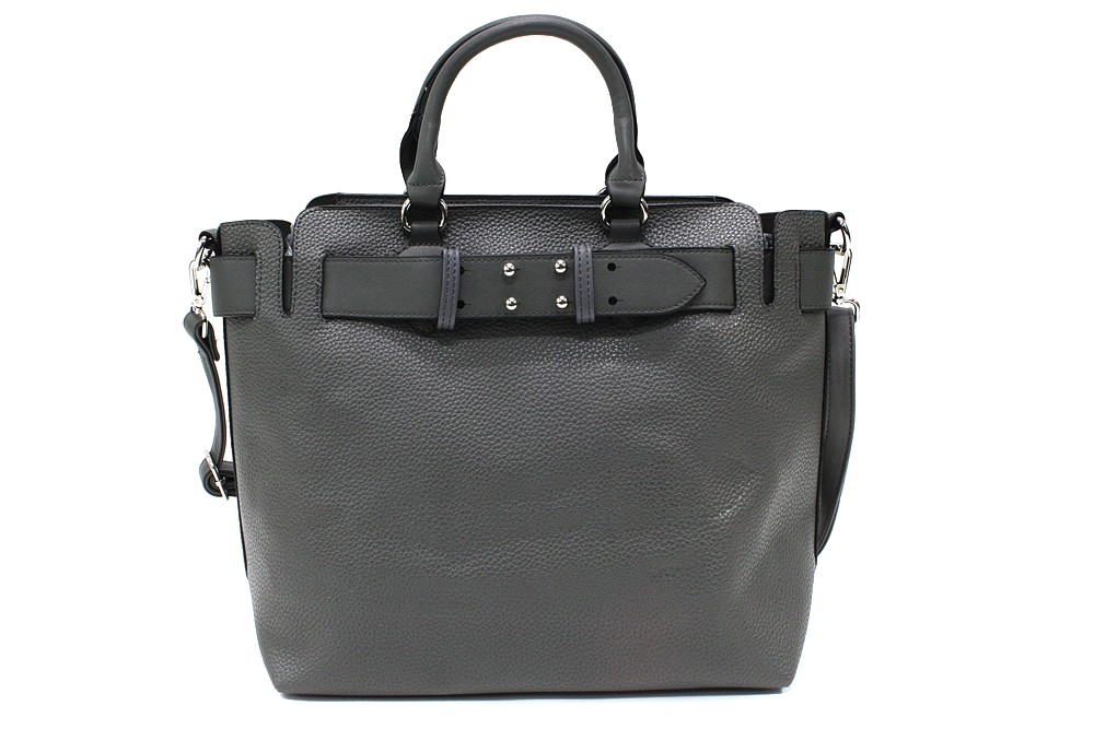 Tmavě šedý dámský elegantní kabelkový set 2v1 Berthe