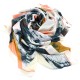Béžový dámský módní šátek s geometrickým vzorem Lyla