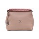 Růžová dámská luxusní klopnová kabelka Huguetta