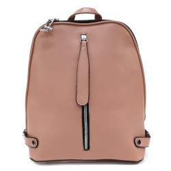 Růžový zipový městský dámský batoh Chereen