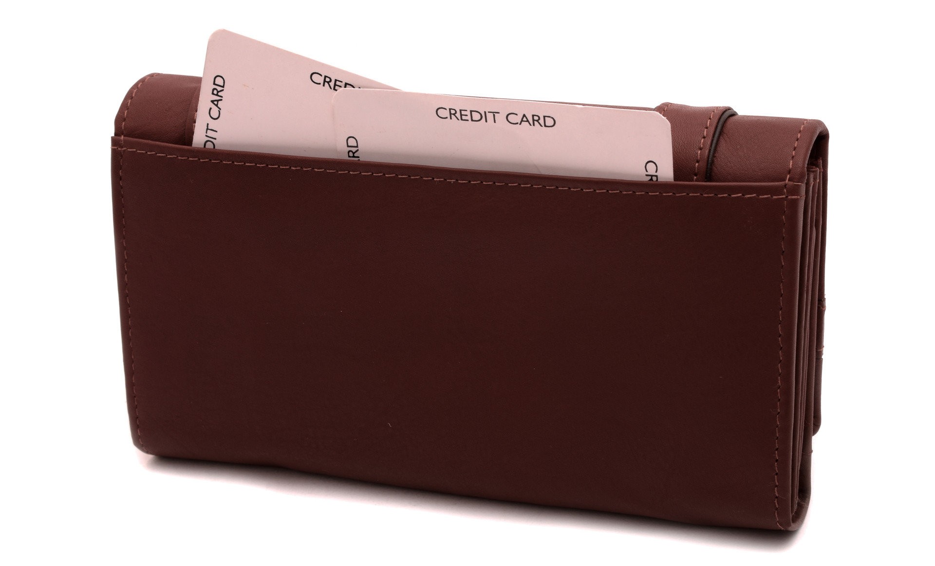 Černohnědá kožená dámská peněženka Jordana