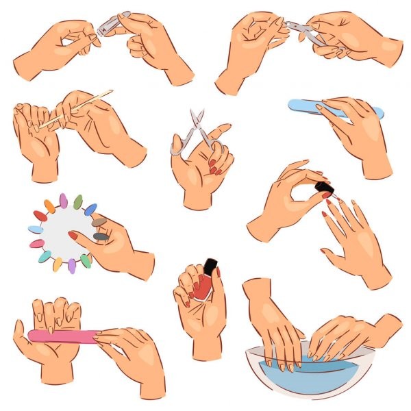 Tmavě zelená dámská manikúra s hadím vzorem Natalie