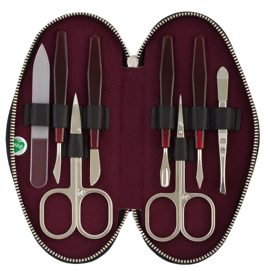 Černá kožená dámská manikúra Shayla