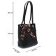 Černý stylový zipový dámský batoh/kabelka Leonelle