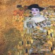 Hnědý barevný dámský šátek s motivem Klimt La Verne