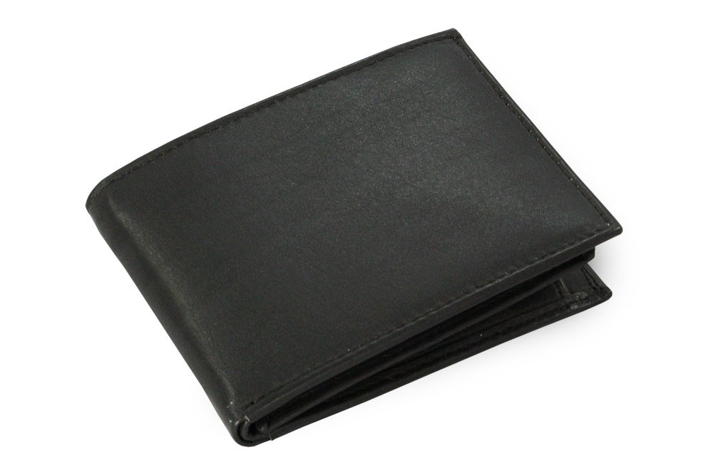 Černá pánská kožená mini peněženka Dalezya