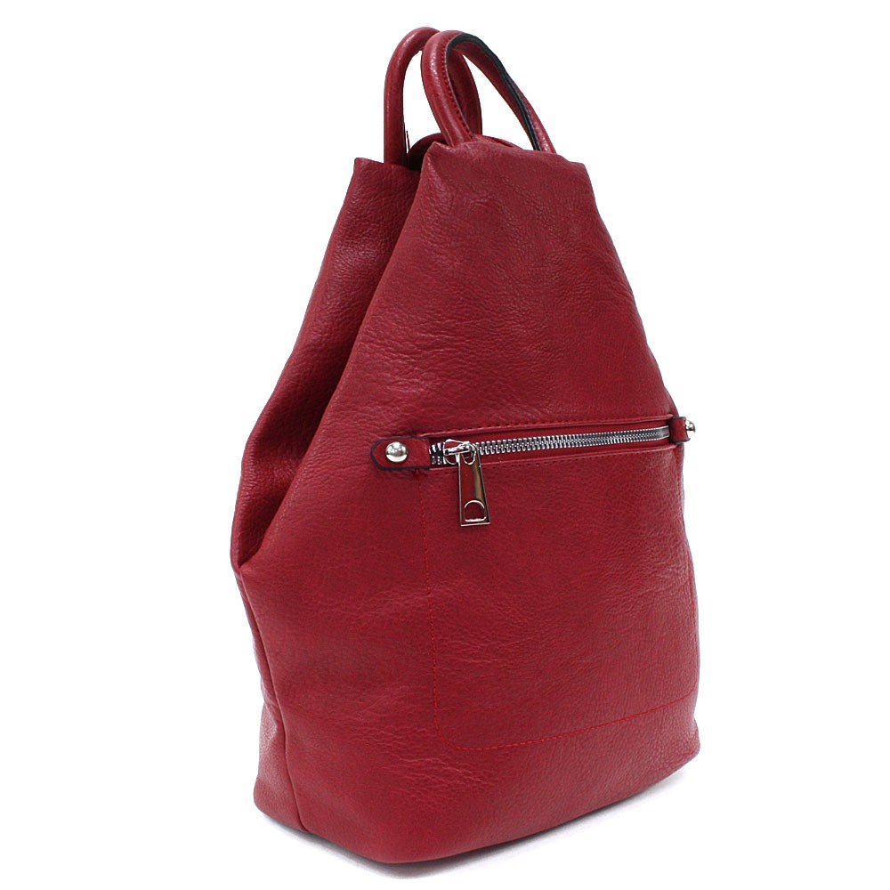 Červený moderní dámský batoh Lorayne