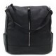 Černý stylový moderní dámský batoh/kabelka Jacinthe