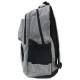 Světle šedý studentský prostorný zipový batoh Maxton