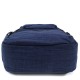 Tmavě modrý studentský prostorný zipový batoh Maxton