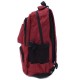 Červený studentský prostorný zipový batoh Maxton